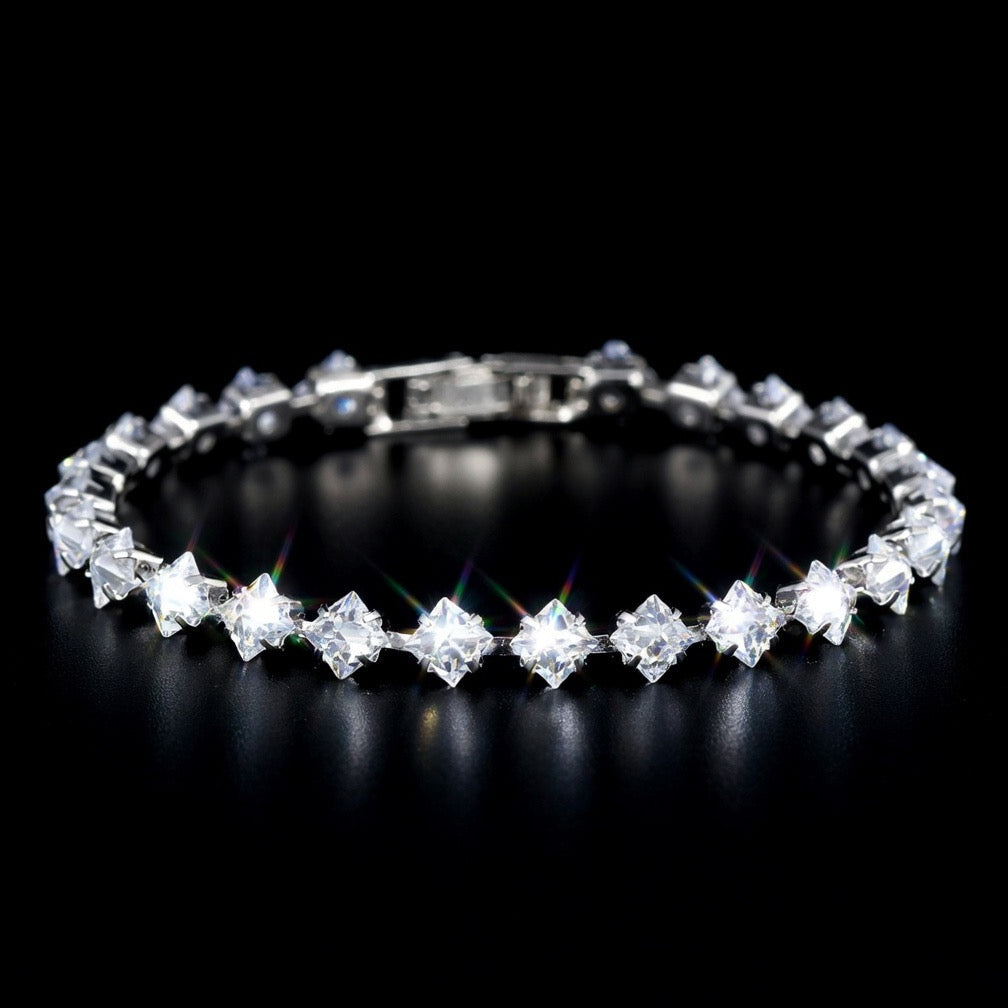 Diamond Prism Tennis Bracelet