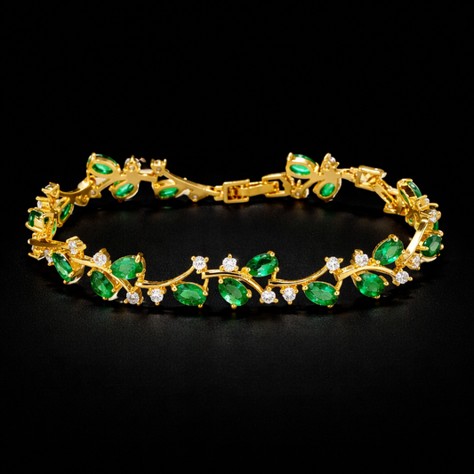 Crystal Vines Bracelet - GOLD