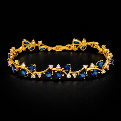 Crystal Vines Bracelet - GOLD