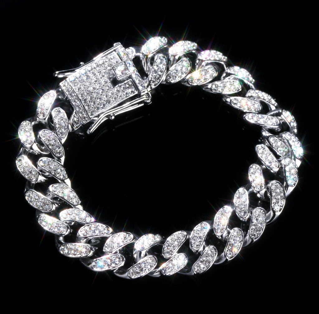 Iced Cubin Link Bracelet